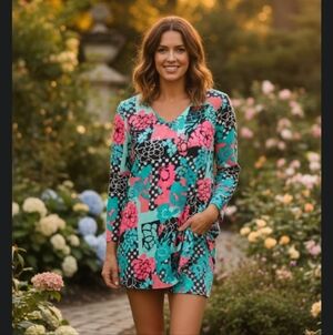 ❤️5/$25 Like New Kaari Blue Dress